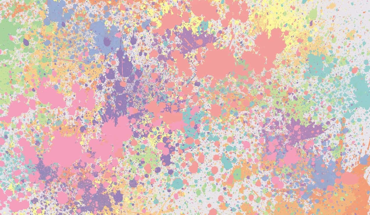 a colorful paint splatter background
