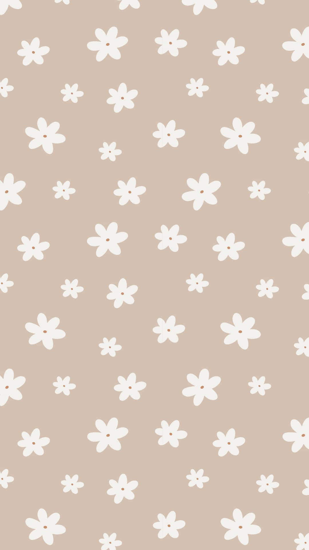 Pastel Daisy Pattern Background Wallpaper