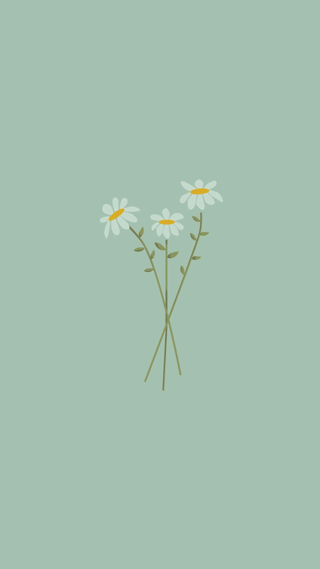 Pastel Daisy Simplicity Wallpaper