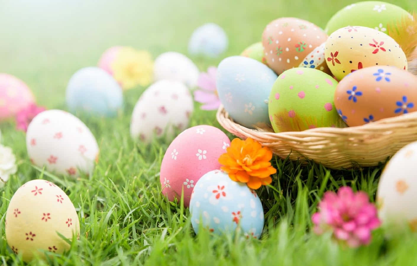 Celebrate the beauty of Easter with a pastel themed background.