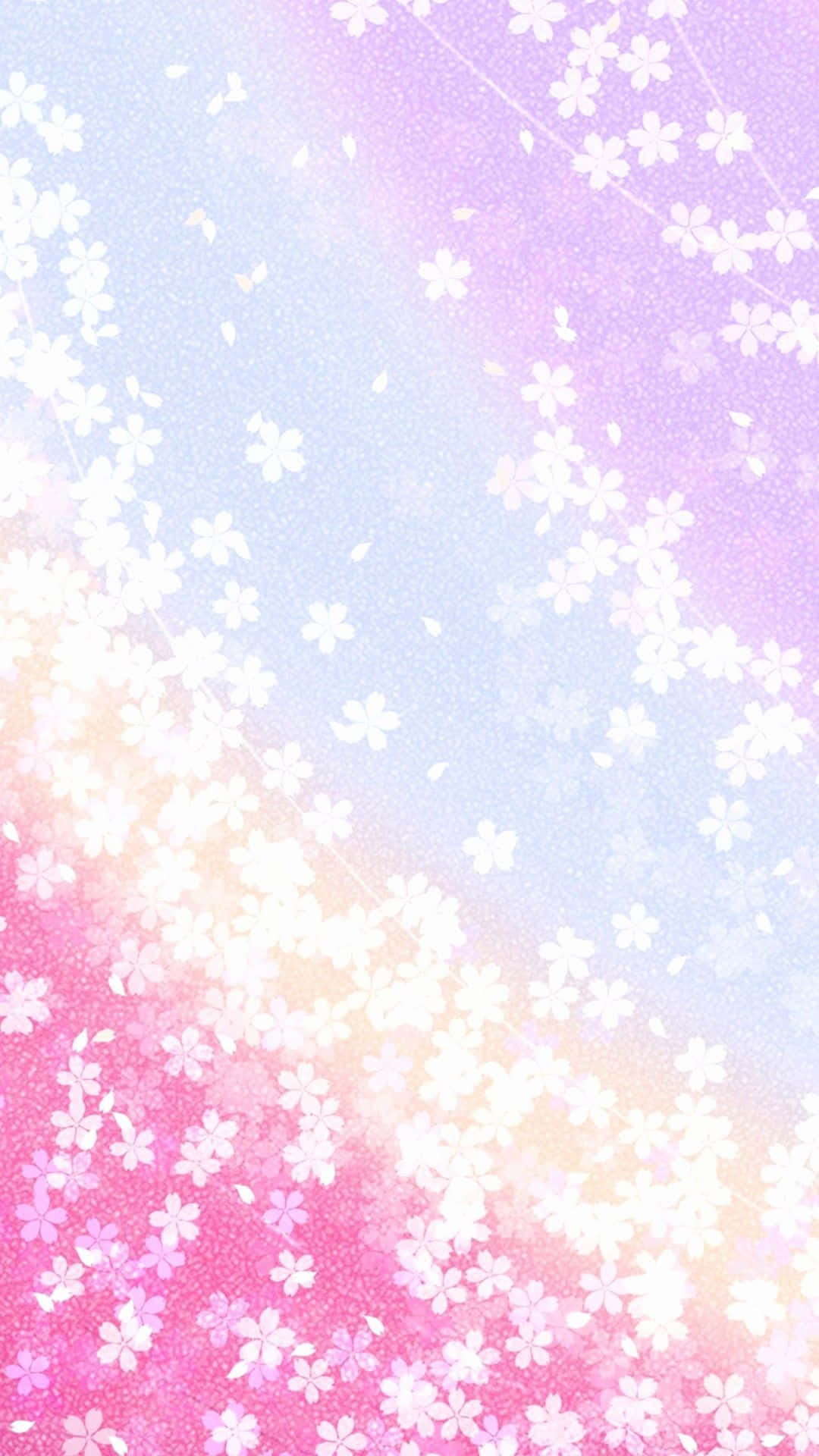 Pastel Floral Glitter Gradient.jpg Wallpaper