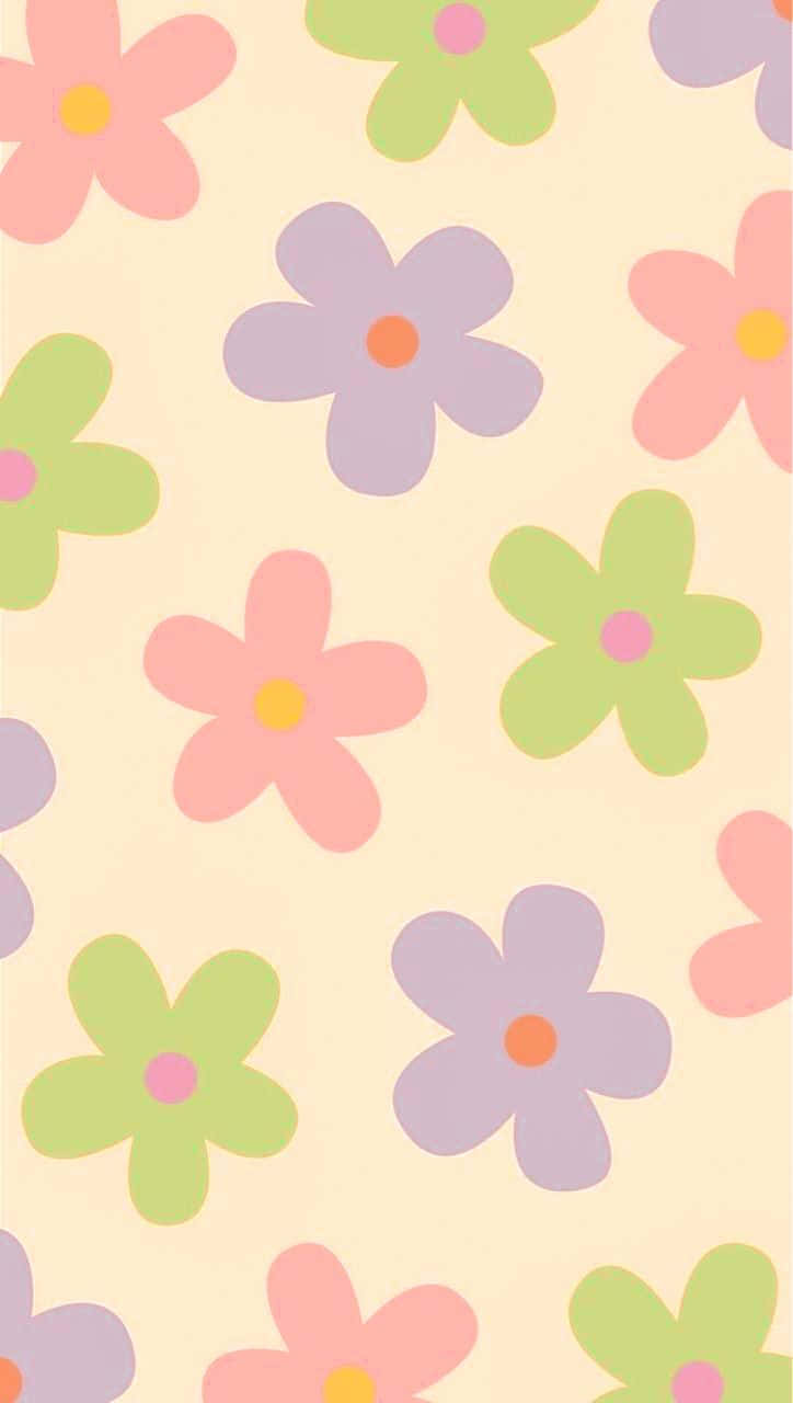 Pastel_ Floral_ Pattern_ Background Wallpaper