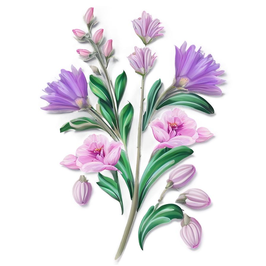 Pastel Floral Pattern Png 68 PNG