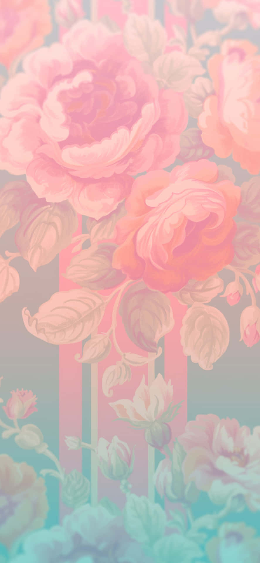 Pastel Floral Spring Background Wallpaper