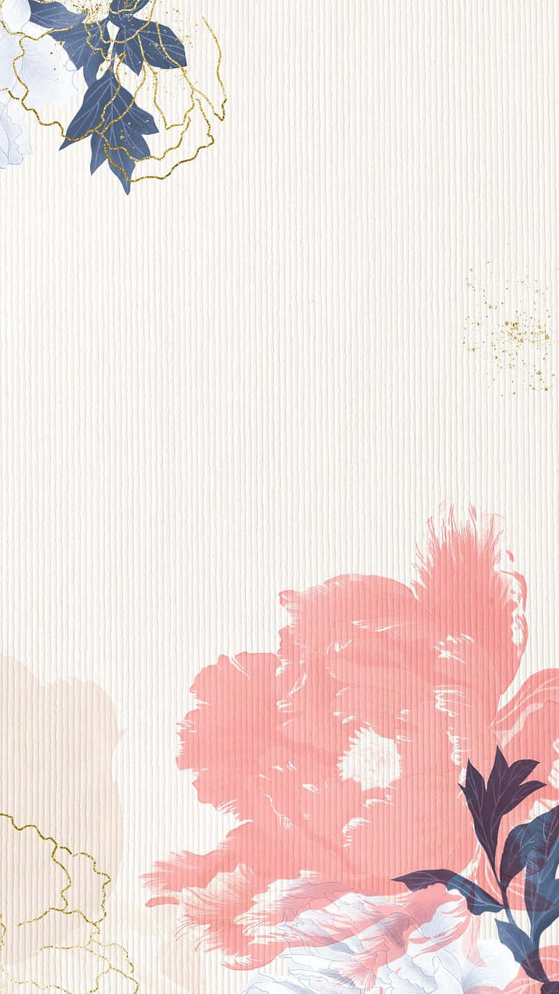 Pastel Bloem Vintage Achtergrond Achtergrond