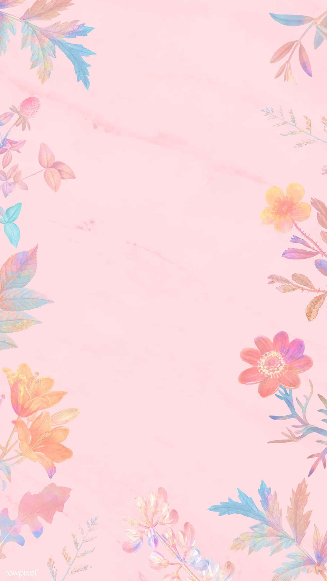 Pastel Flower Background 1400 X 2488