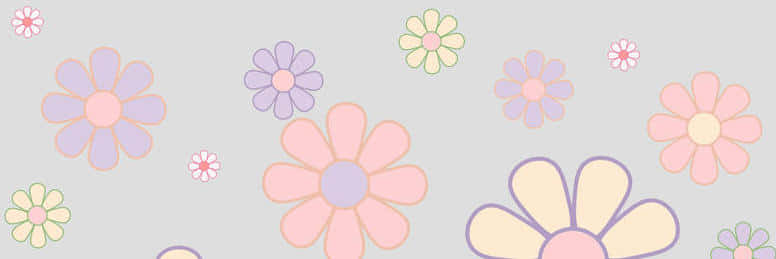 Pastel Flower Background 776 X 259