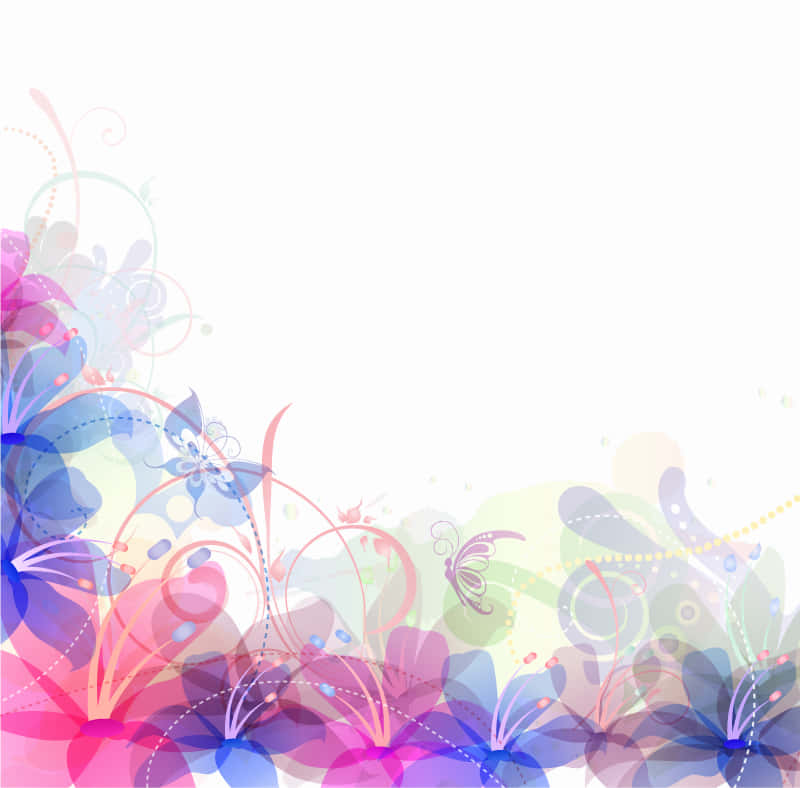 Pastel Flower Background 800 X 788