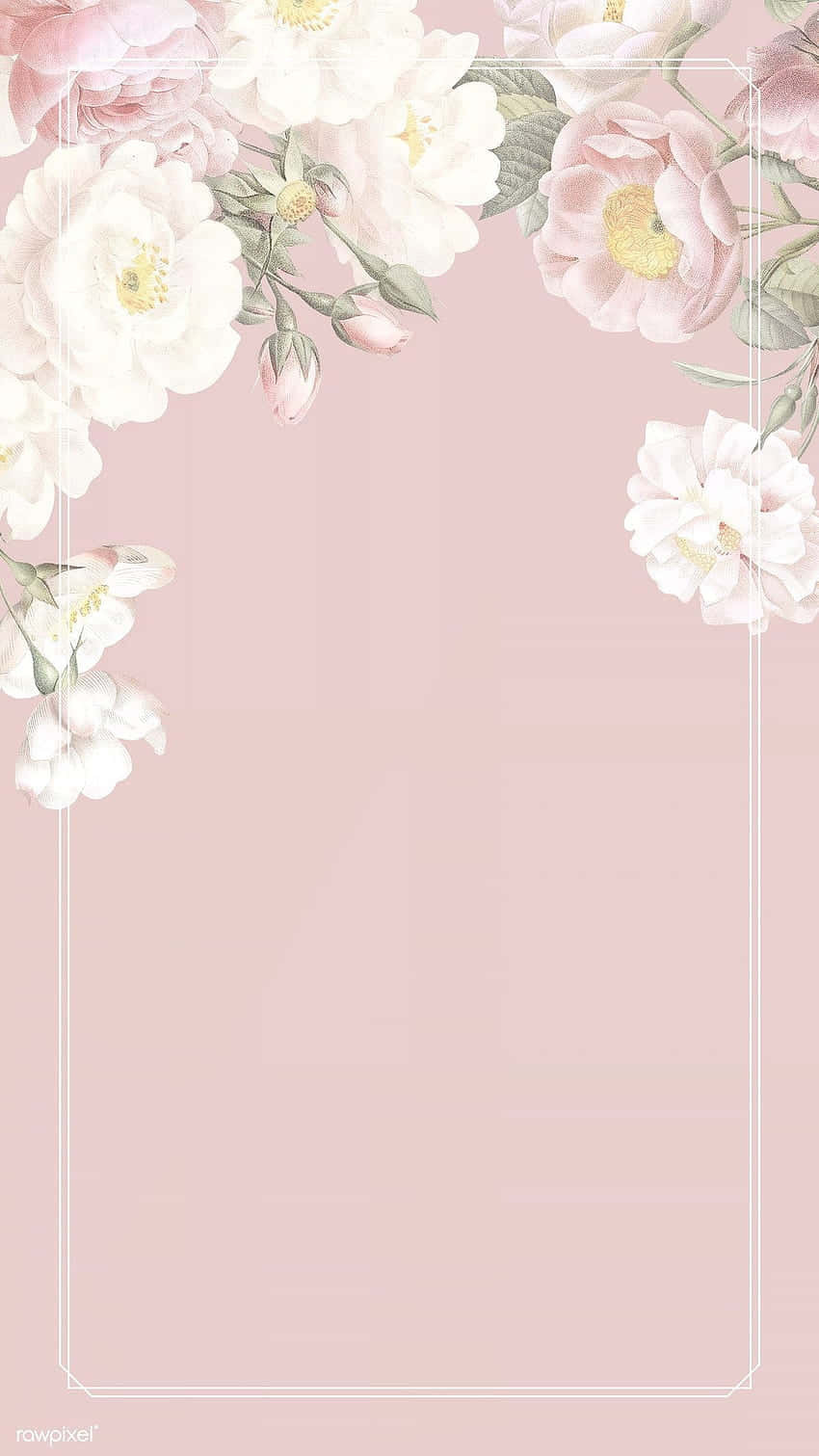 Pastel Flower Background 850 X 1511