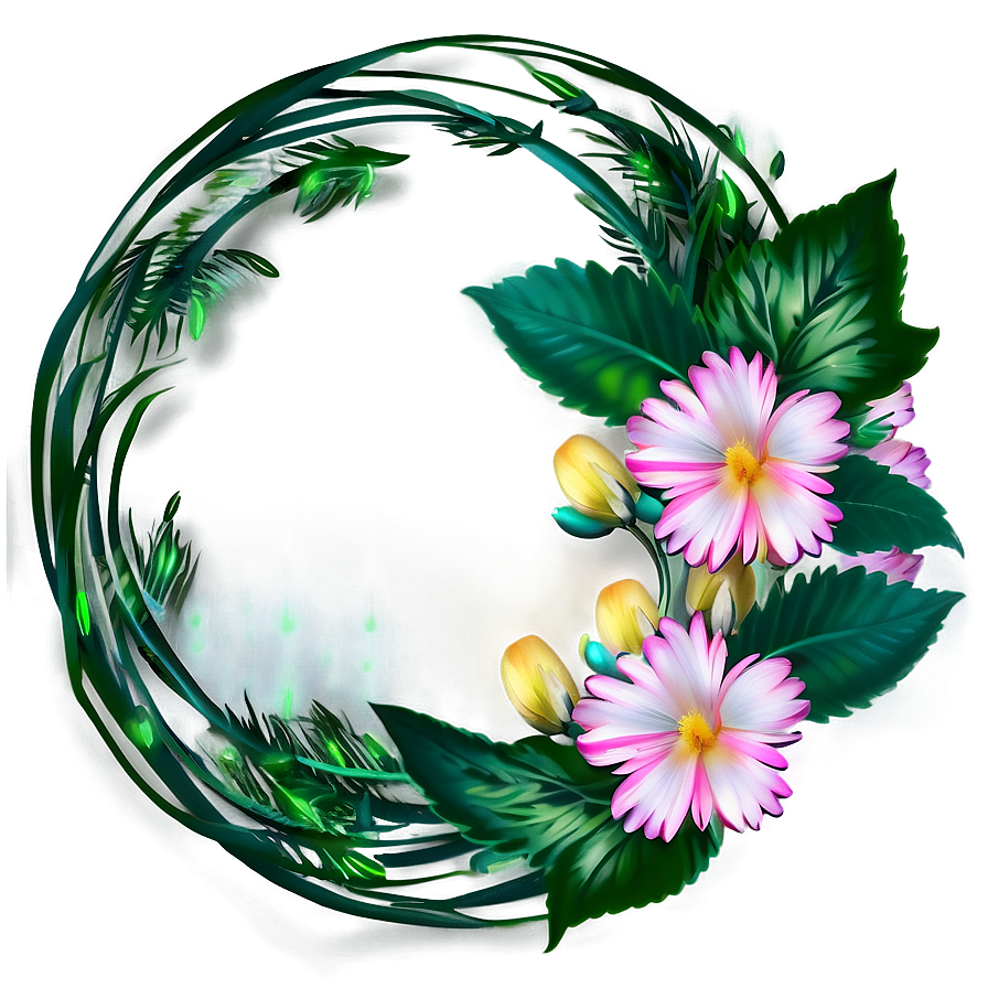 Pastel Flower Circle Png Qpp PNG