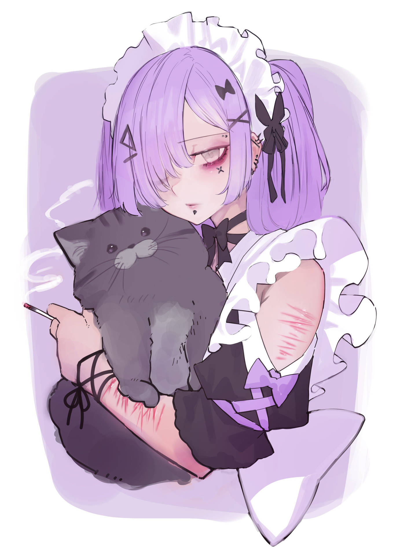 Pastel Goth Cute Maid