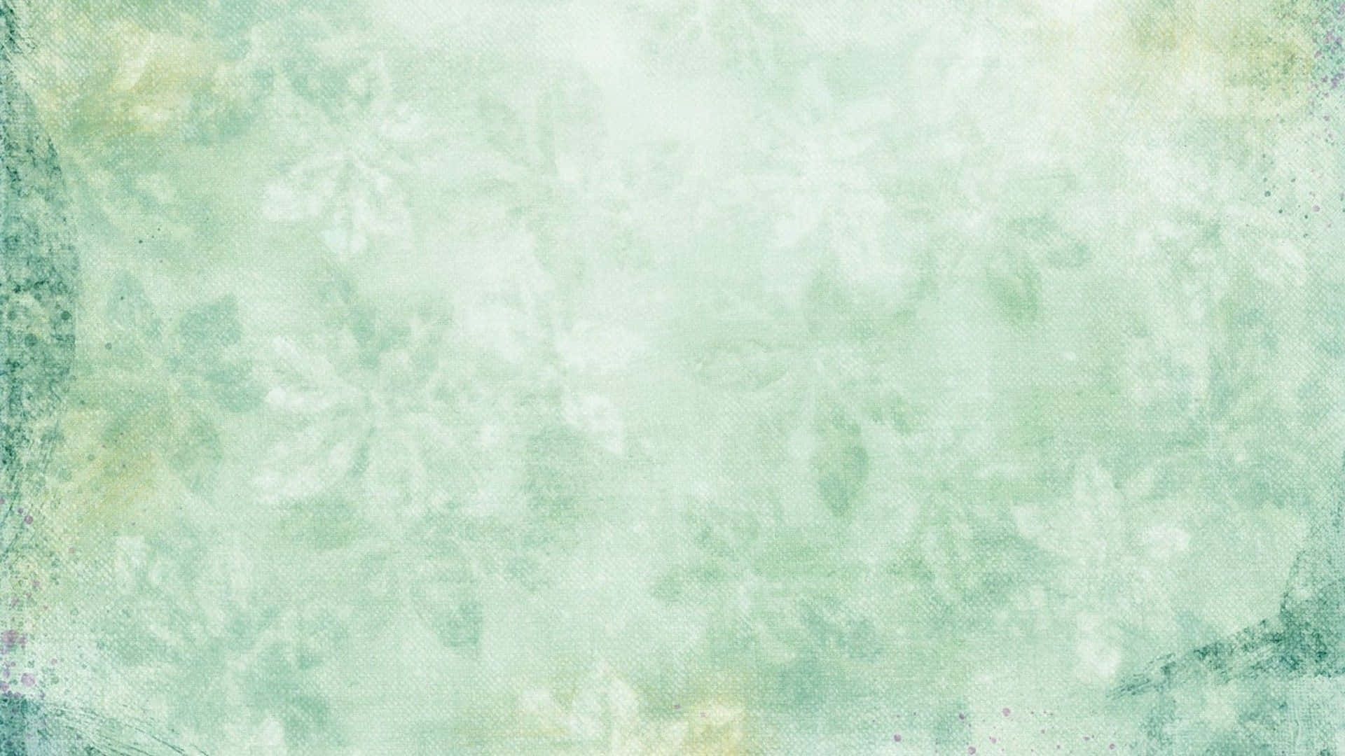 En æstetisk ren pastelfarvet grøn skrivebord Wallpaper
