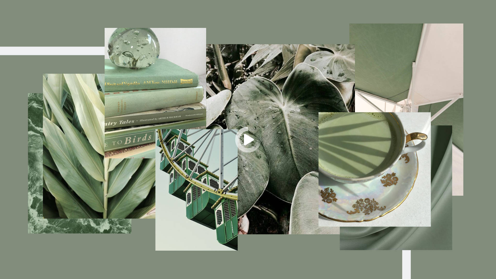 Elegantelaptop Dal Design Estetico Verde Pastello Sfondo