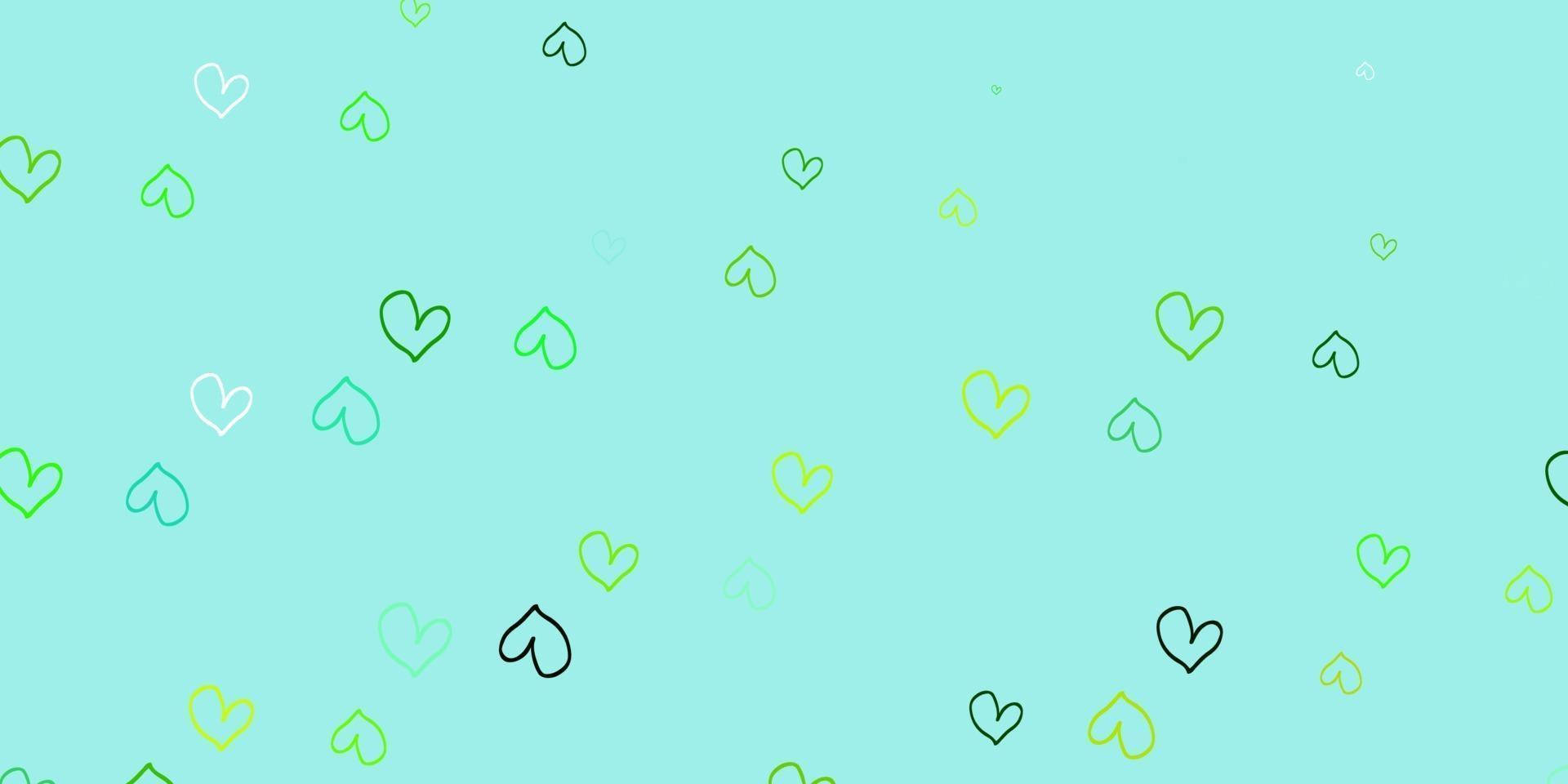 A Green And Green Heart Pattern On A Blue Background Wallpaper