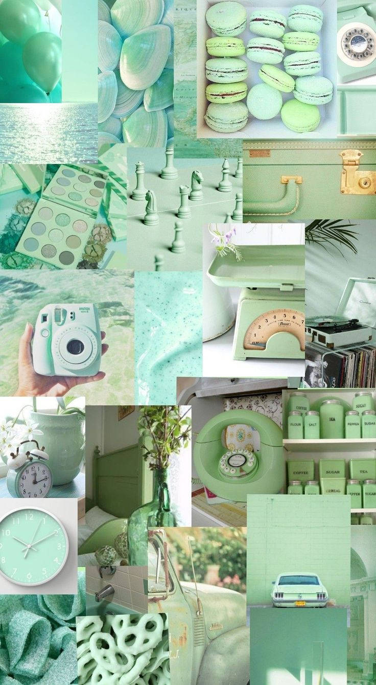 Aesthetic wallpaper green light green , pastel green ,aesthetic wallpaper