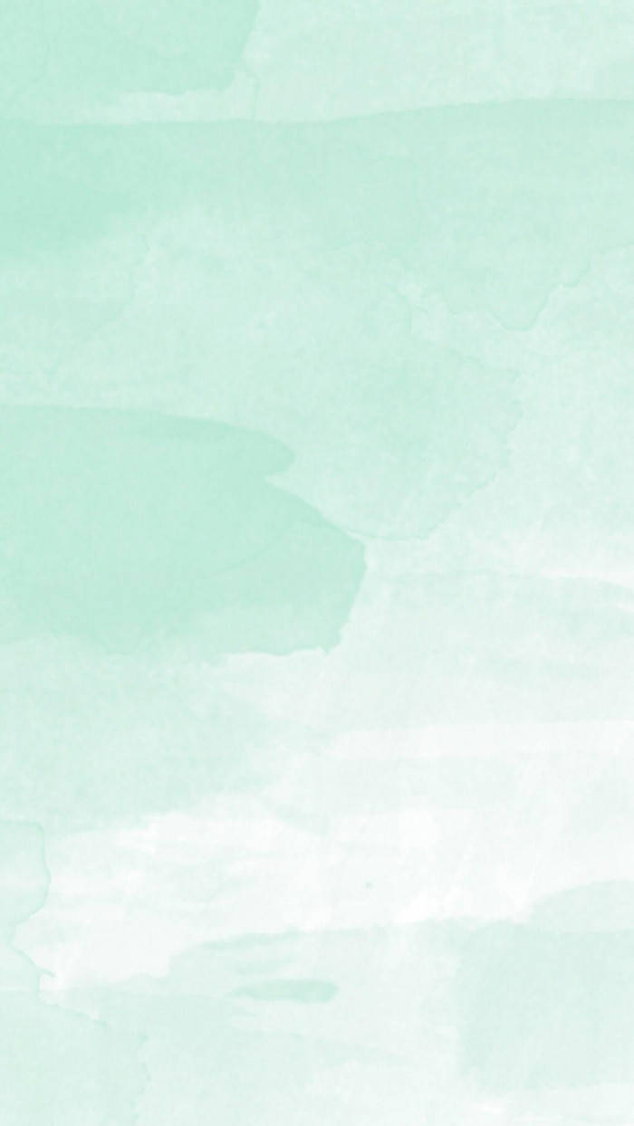 Pastellgrünesästhetisches Weißes Und Minzfarbenes Aquarell Wallpaper