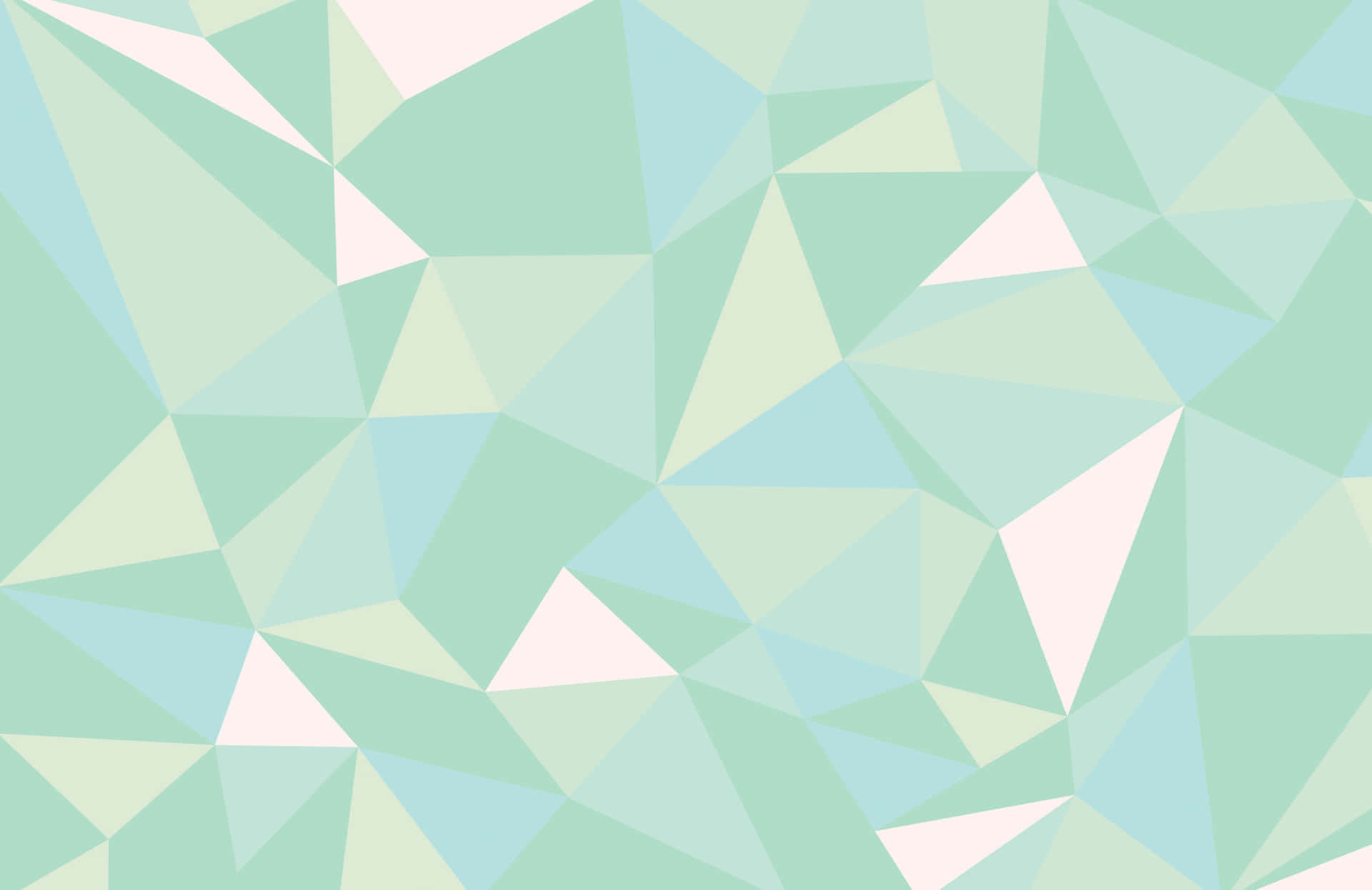 Pastelgrønbaggrund Med Geometriske Trekanter.