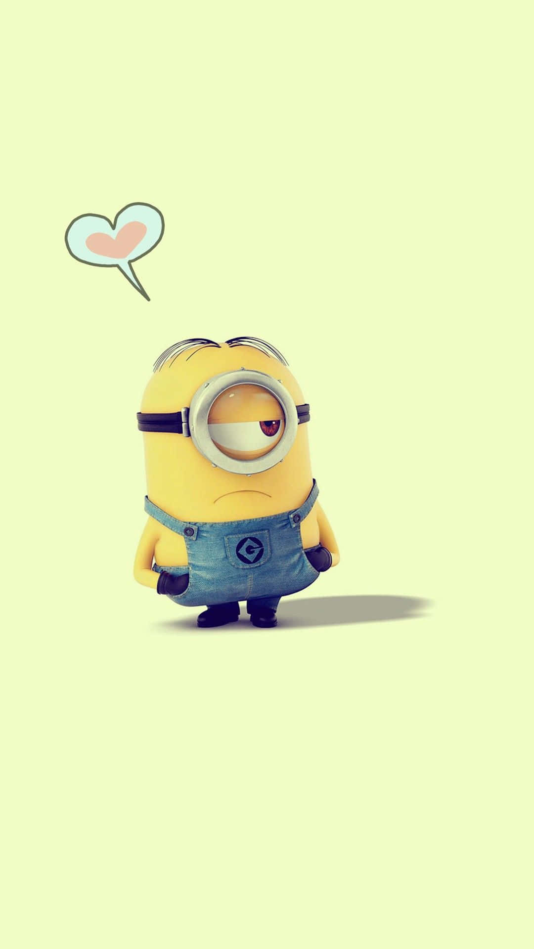 Pastel Green Despicable Me Minion Iphone Wallpaper