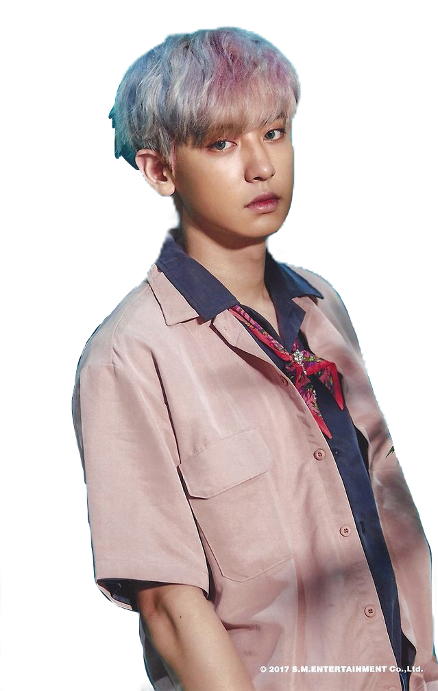 Pastel Haired Manin Pink Shirt PNG