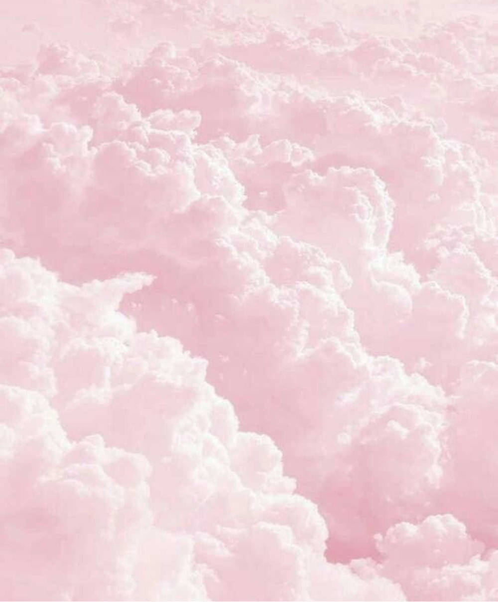 Pastel Ipad Thick Pink Clouds Wallpaper