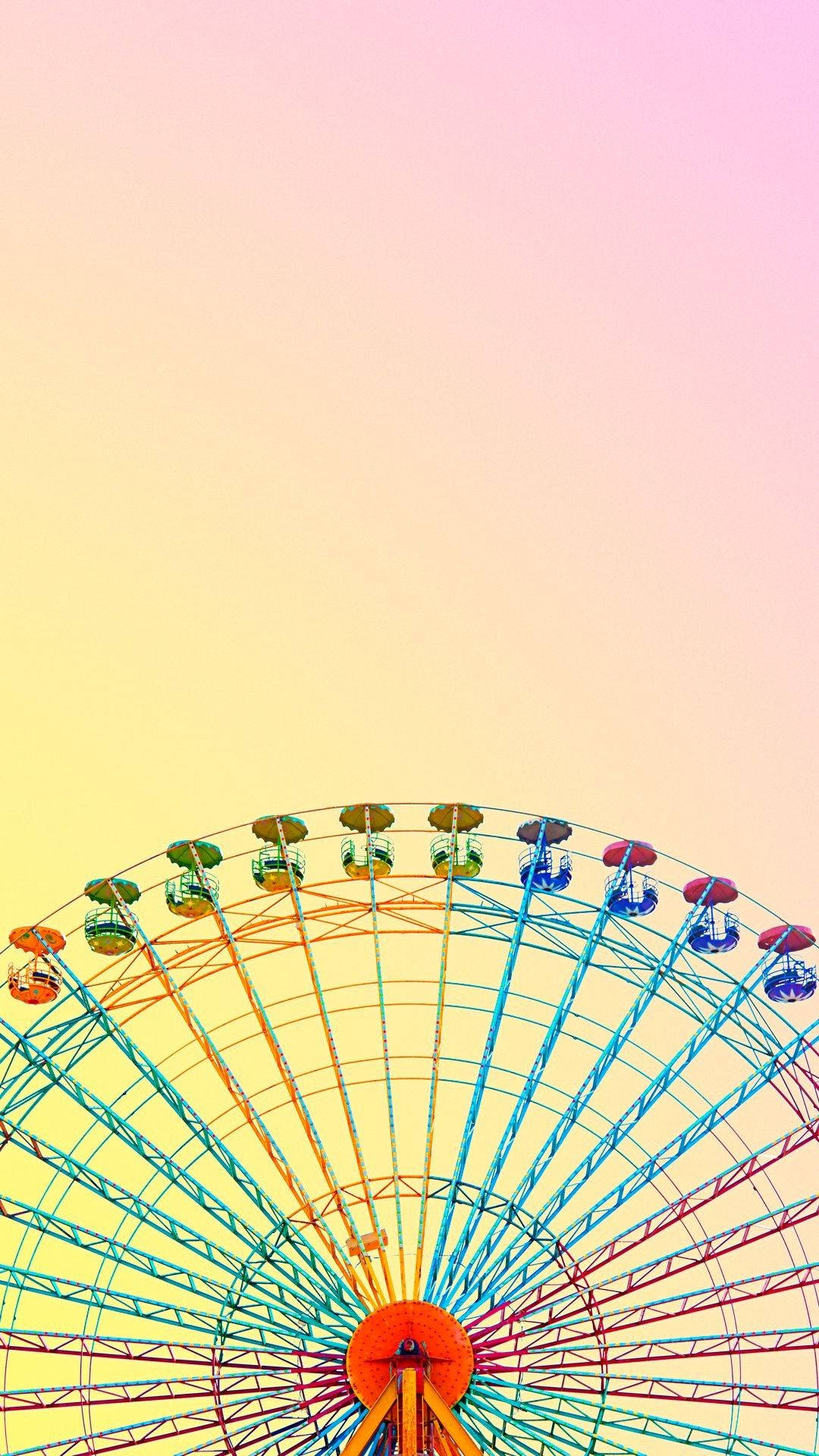 Pastel Iphone Ferris Wheel Wallpaper
