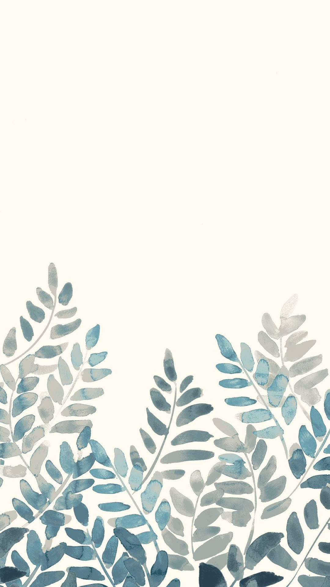 Pastel Iphone Leaf Painting Wallpaper