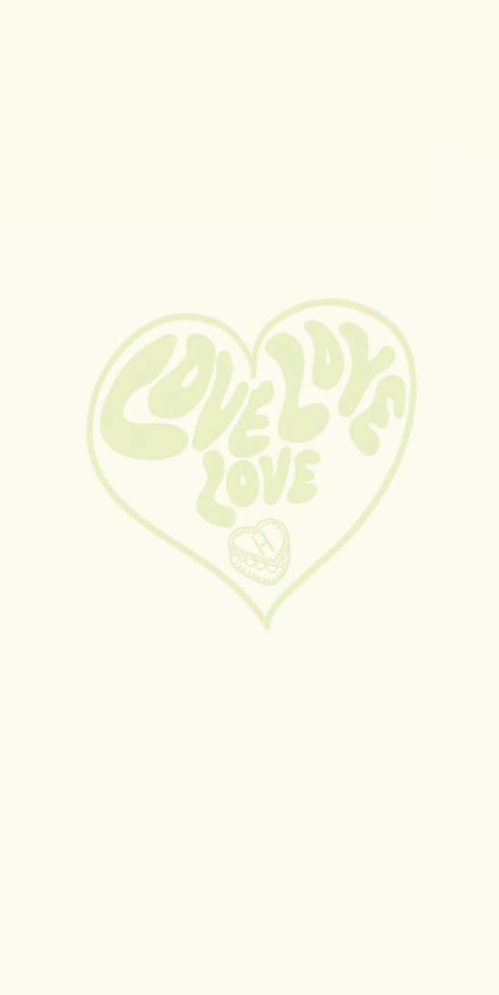 Pastel Love Heart Artwork Wallpaper
