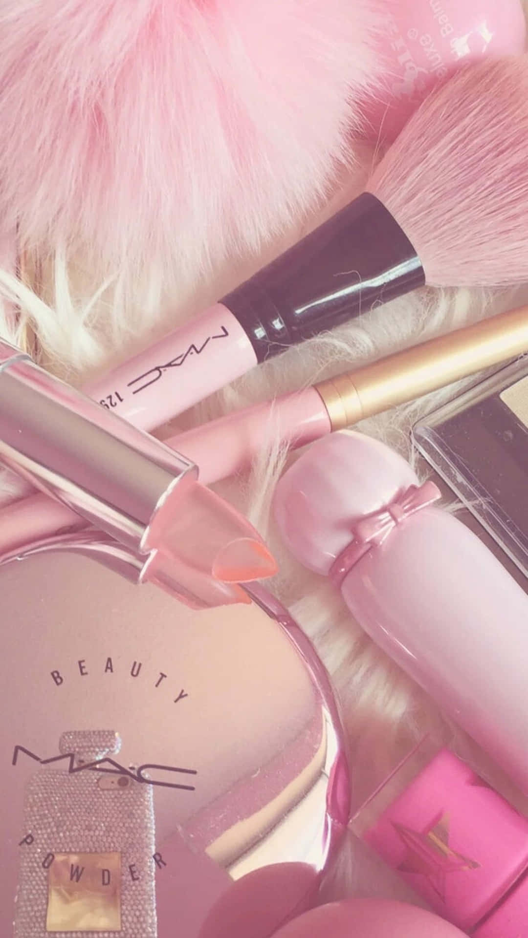 Pastel Makeup Collection Aesthetic Wallpaper