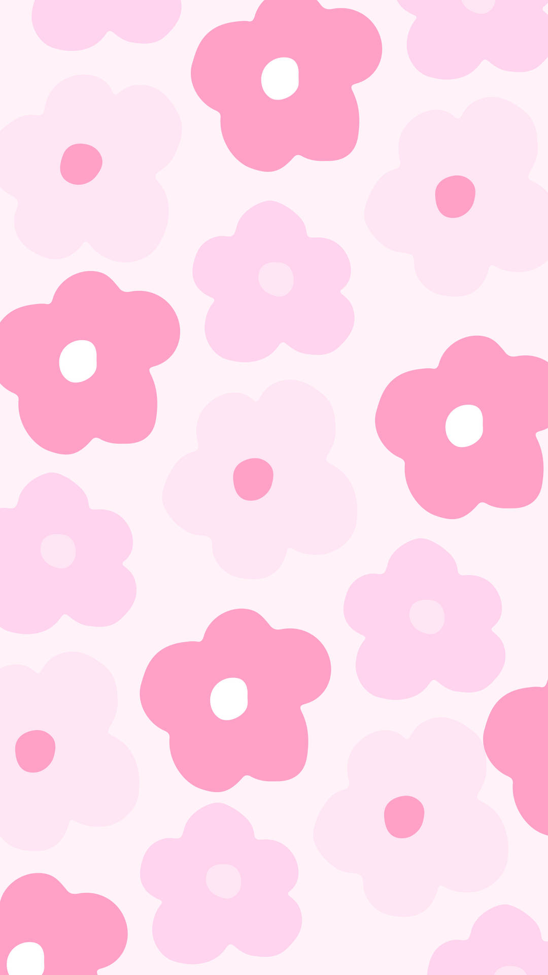 Pastellminimalistischer Blumendruck Wallpaper