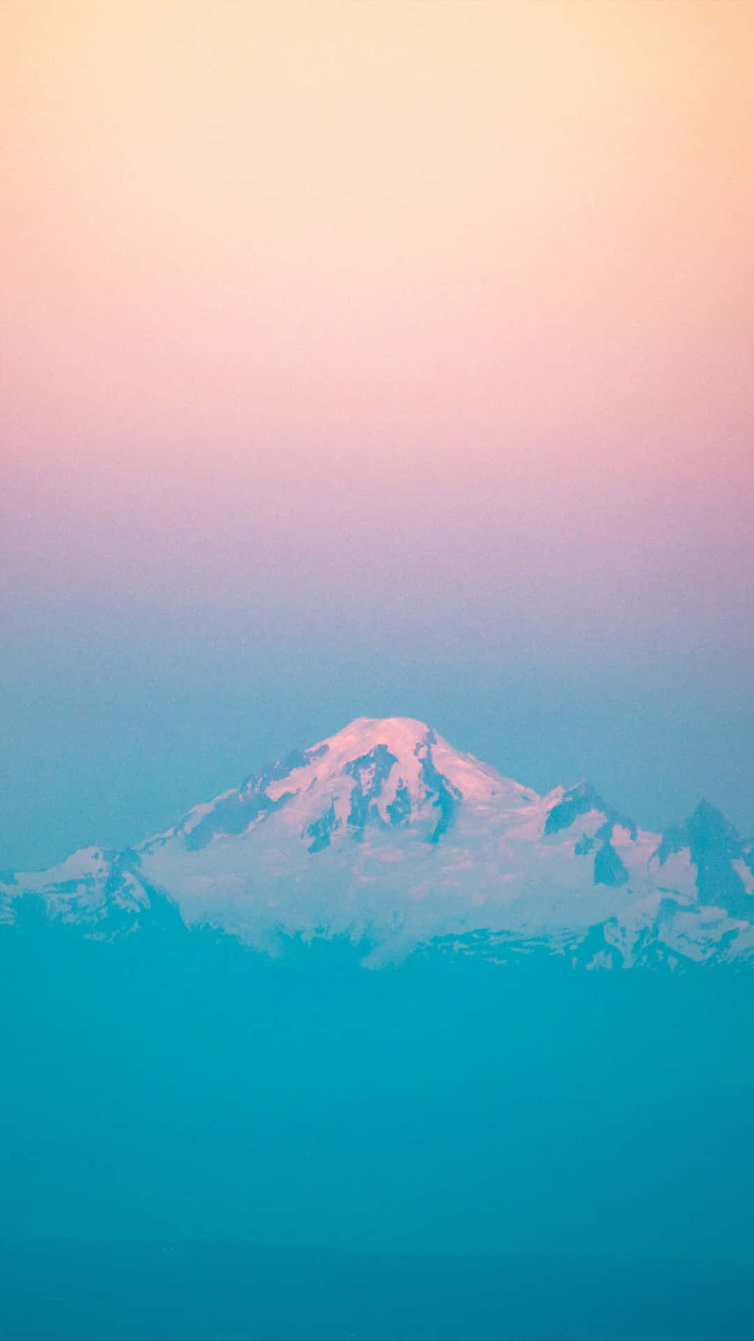 Pastel Mountain Sunset Wallpaper