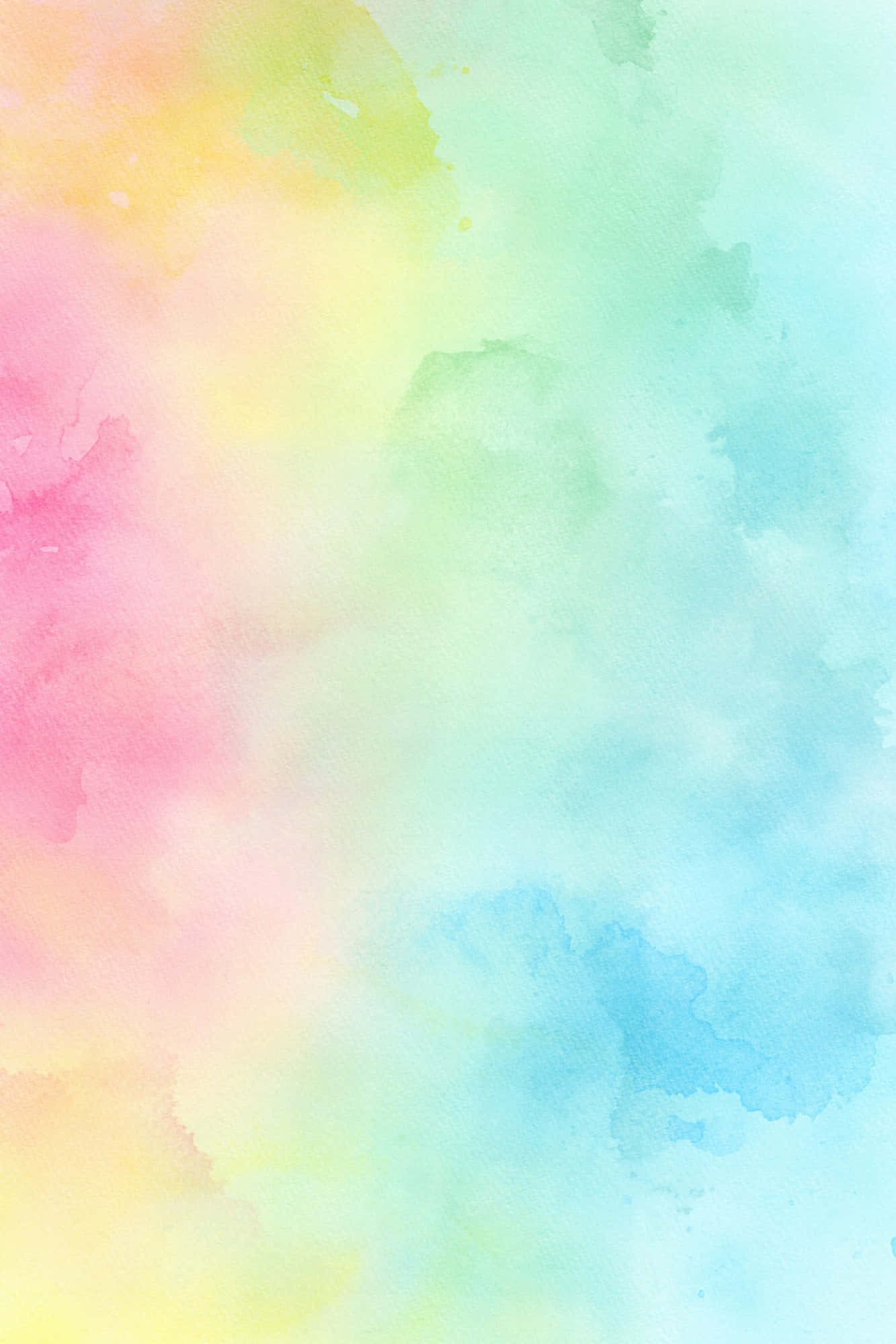 Watercolor Background With A Rainbow Color