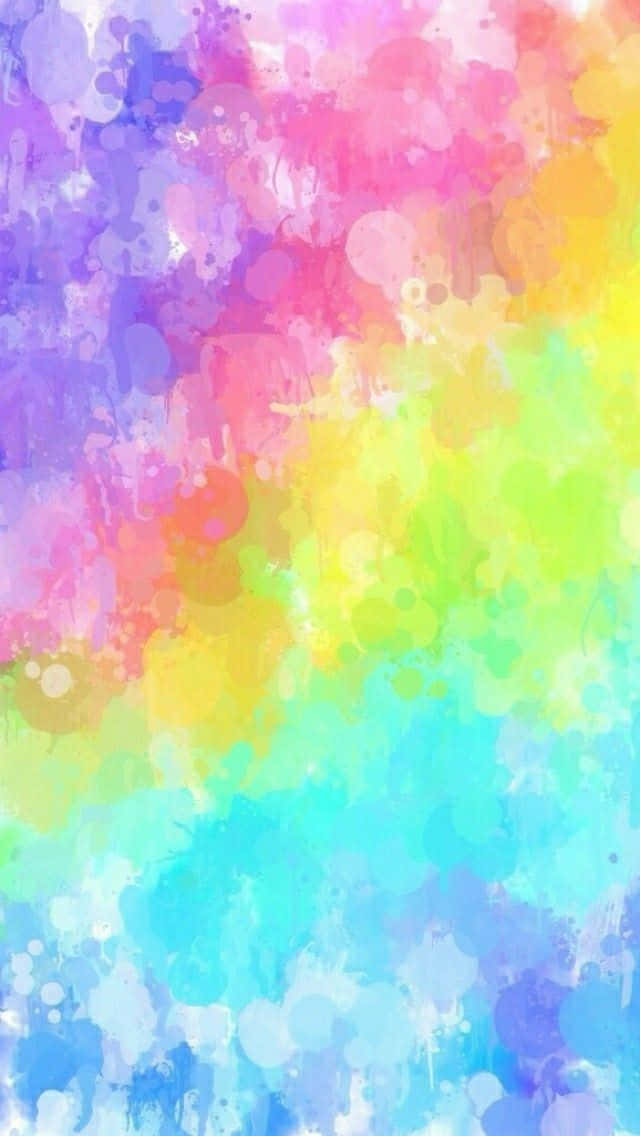 En gradient af bløde pastelfarver glider ind i hinanden i en gradient, slører linjen mellem hver nuance. Wallpaper