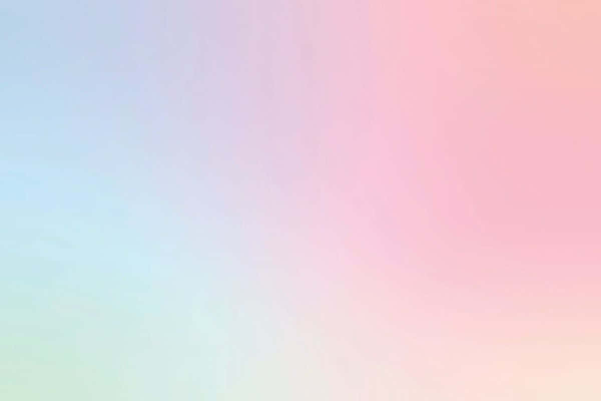 Einhintergrund In Pastellfarben Mit Einem Regenbogen Wallpaper