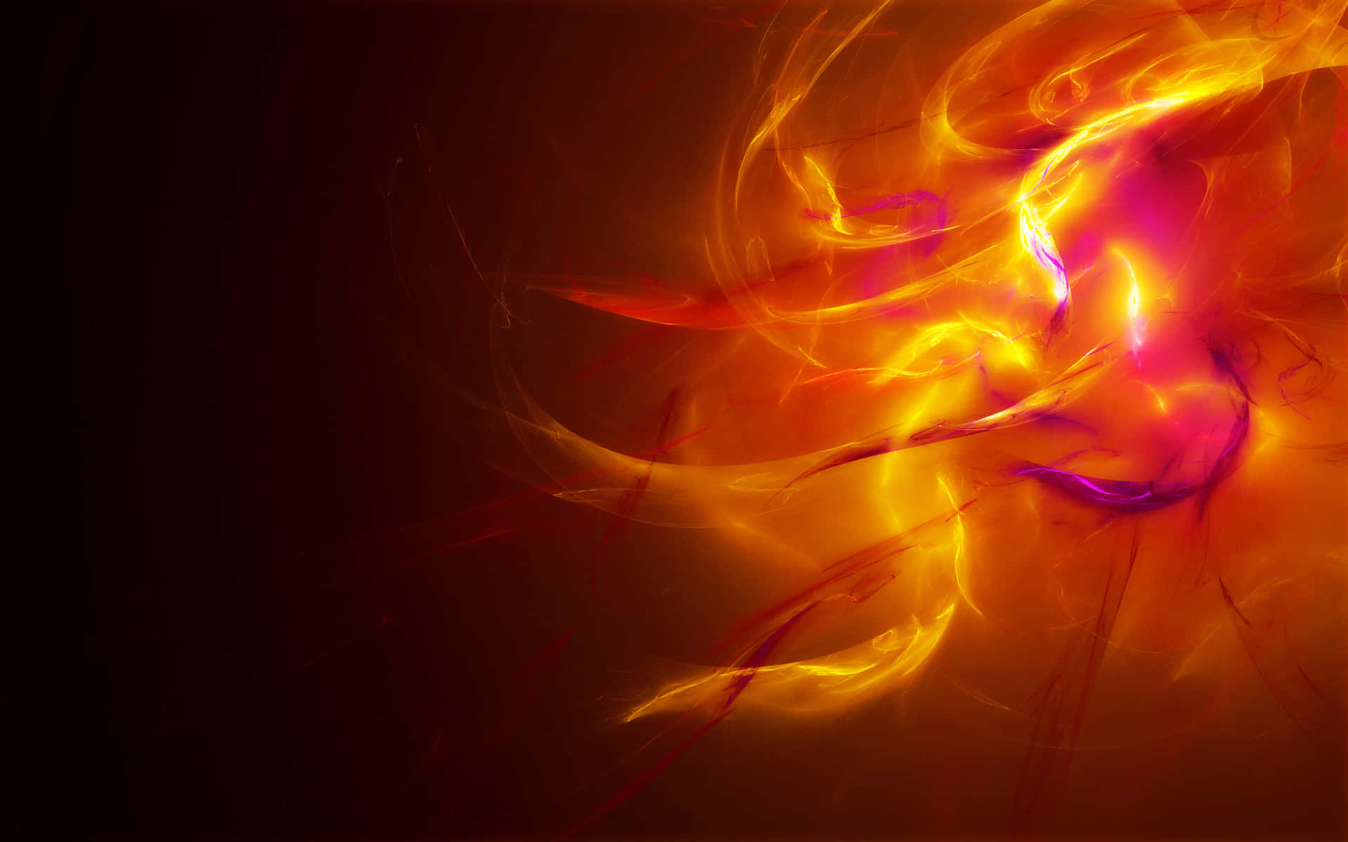 A Fire Wallpaper With A Red And Orange Flame