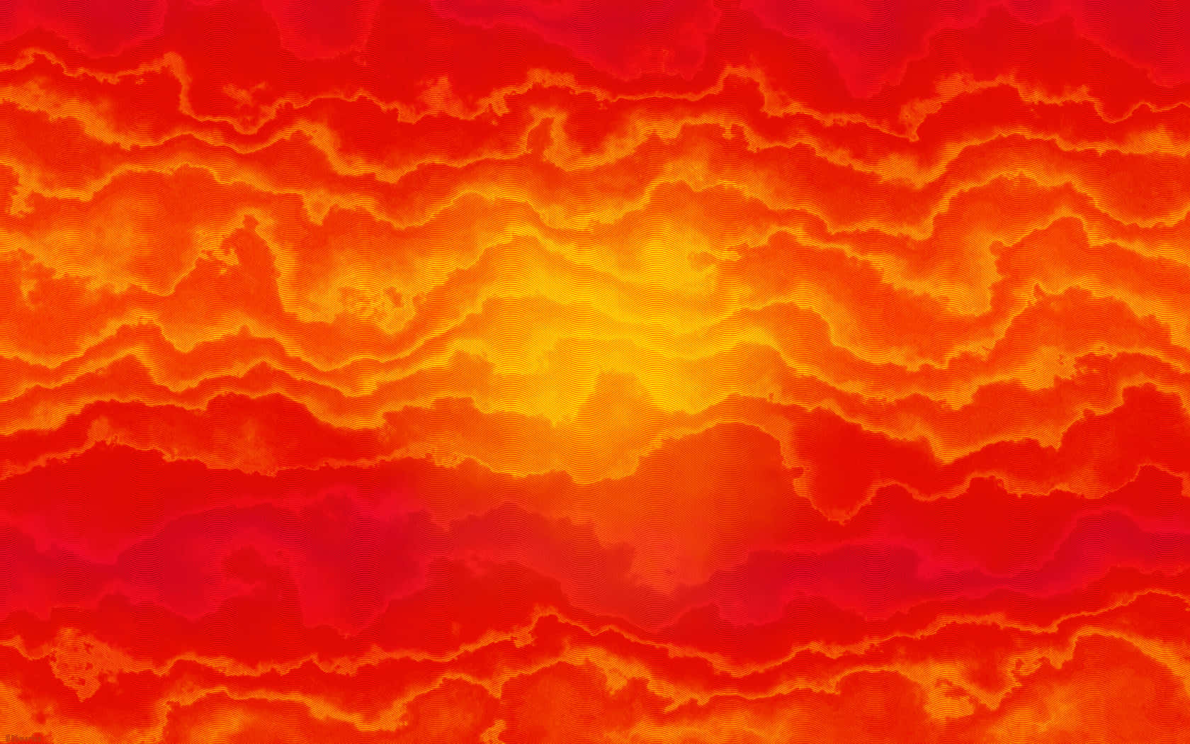 A Red And Orange Background With A Sun