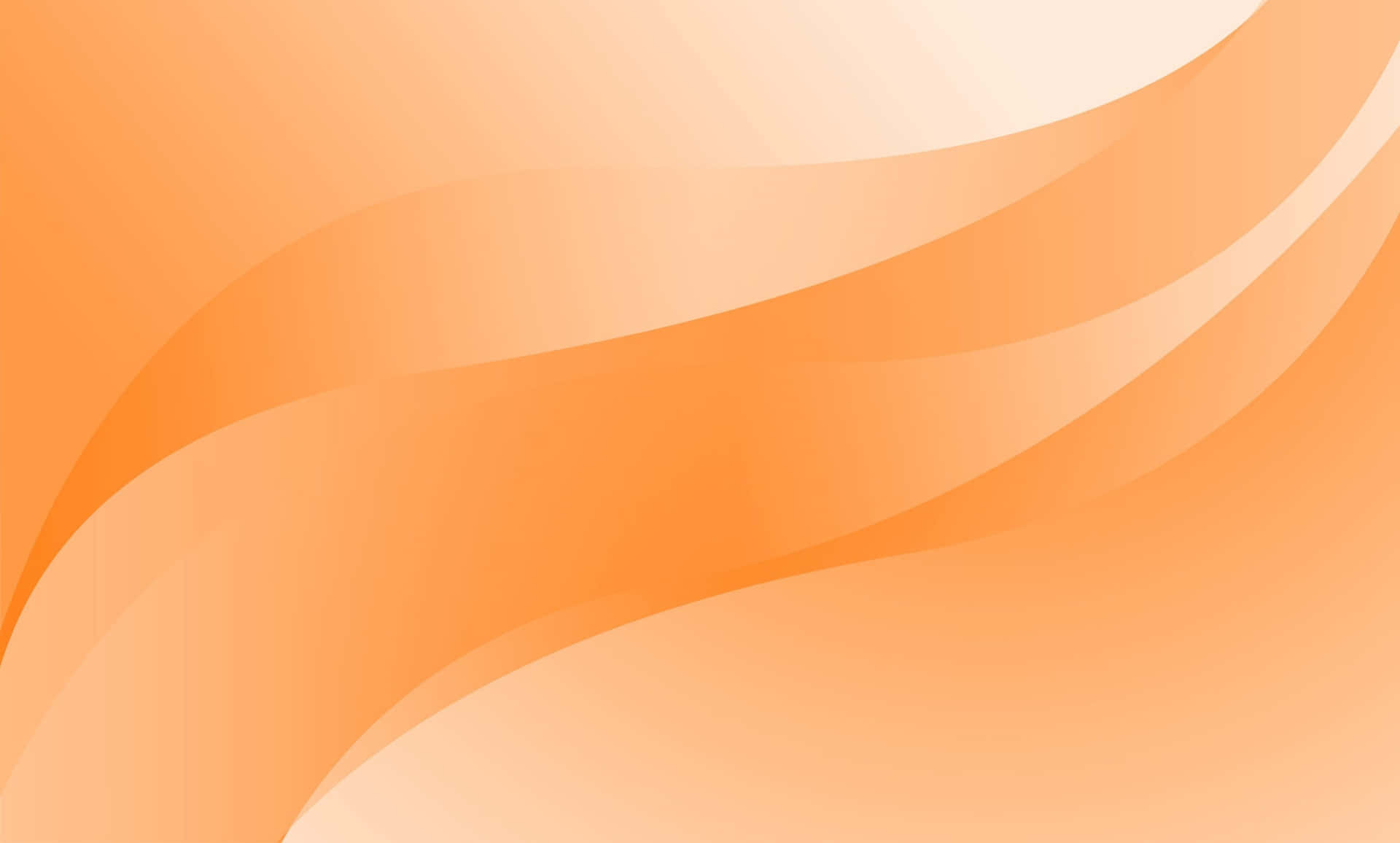 Pastel Orange Waves Aesthetic Wallpaper