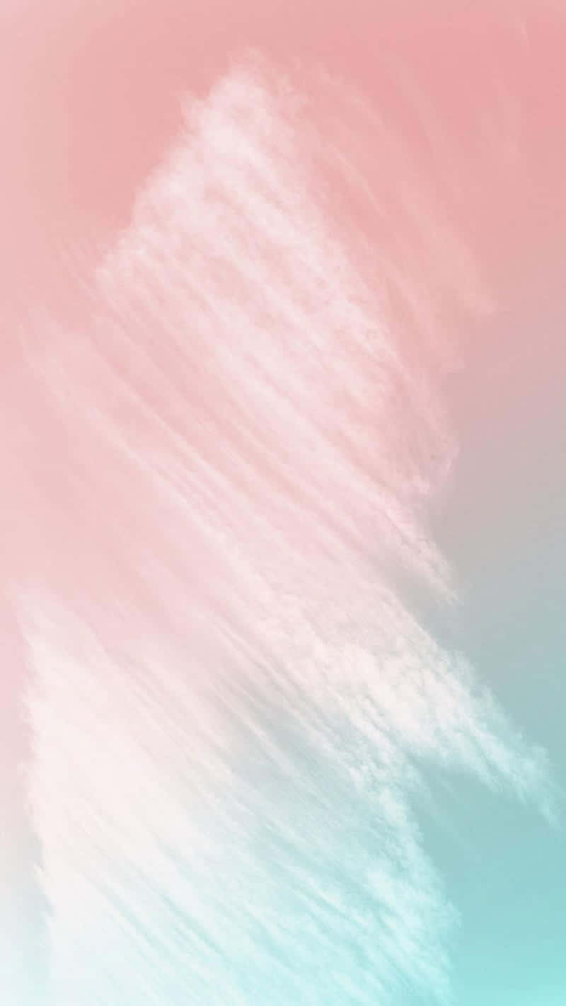 Pastellpfirsichästhetischer Wolken-hintergrund Wallpaper