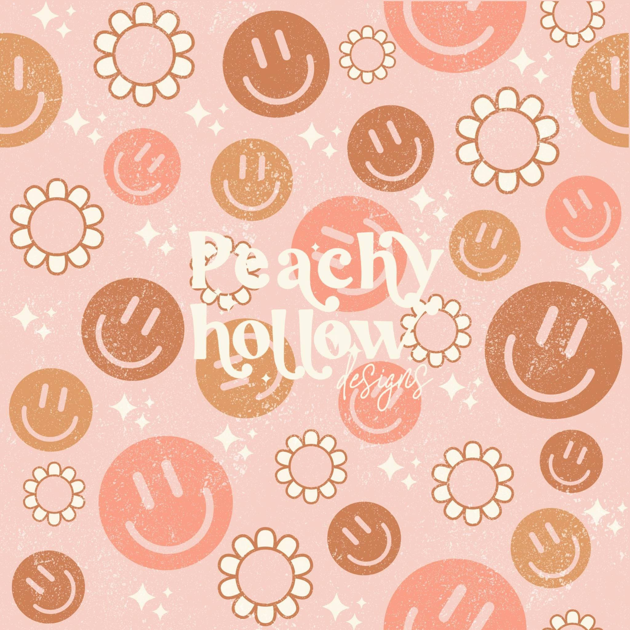 Pastel Peachy Hollow Preppy Pfp Wallpaper