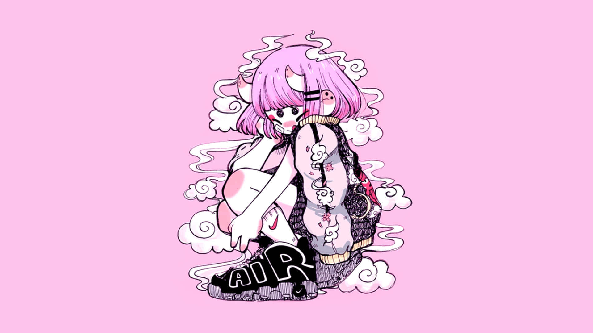 Cute Transparent Tumblr Soft Pink Anime Png Cute Transparent  Aesthetic  Pink Anime Girl Transparent Png Download  vhv