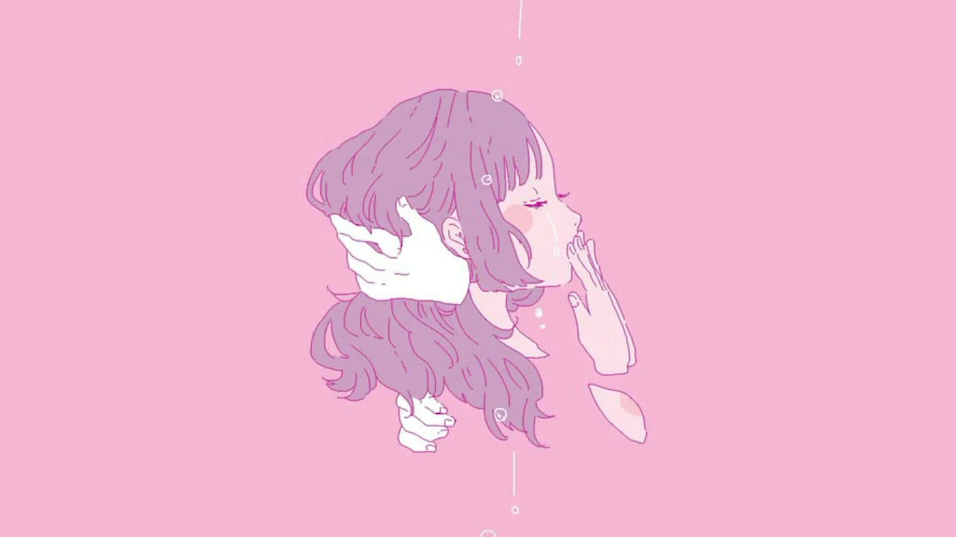 Dreams of a Pastel Pink Anime Aesthetic Wallpaper