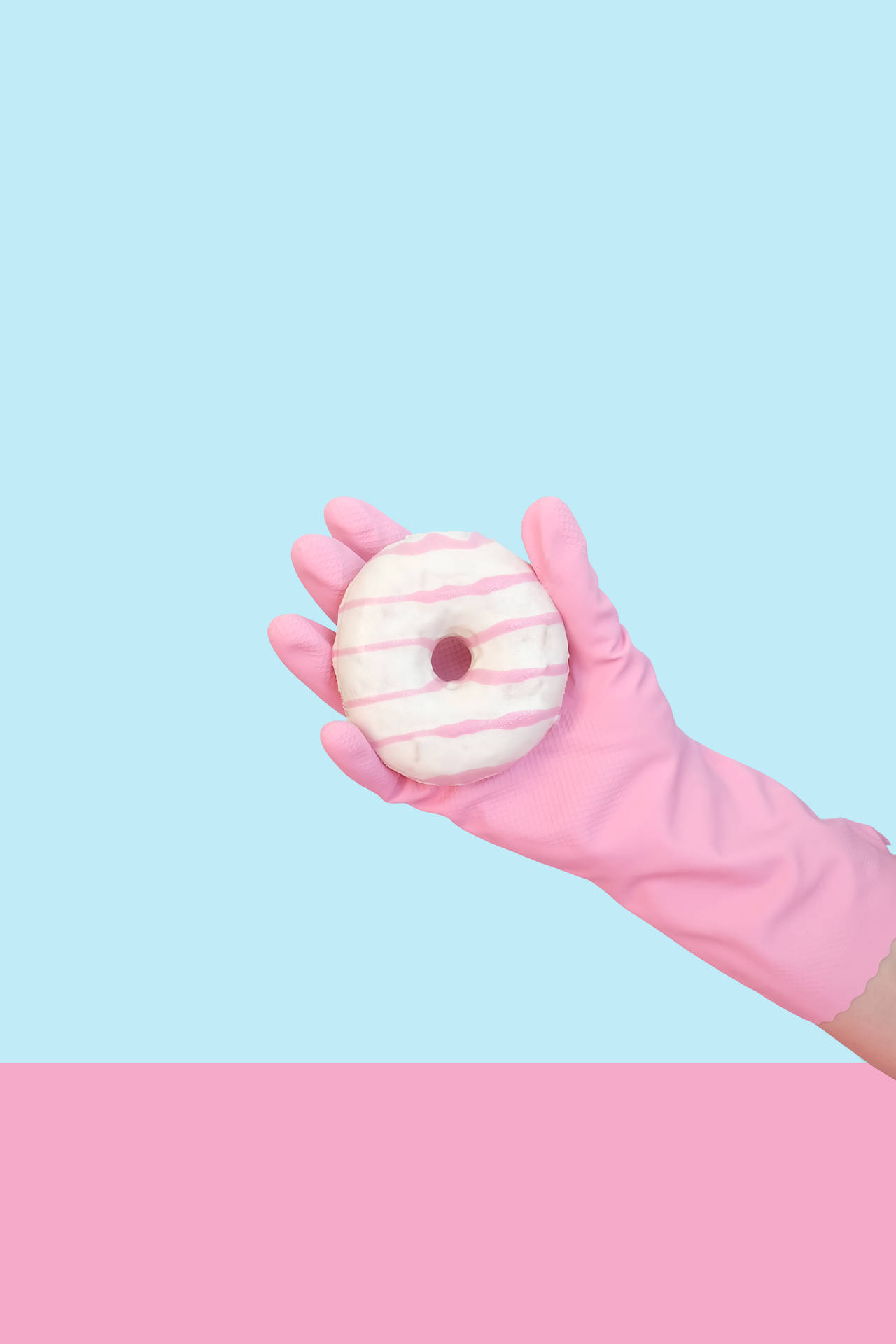 Pastel Pink Aesthetic Gloves Wallpaper