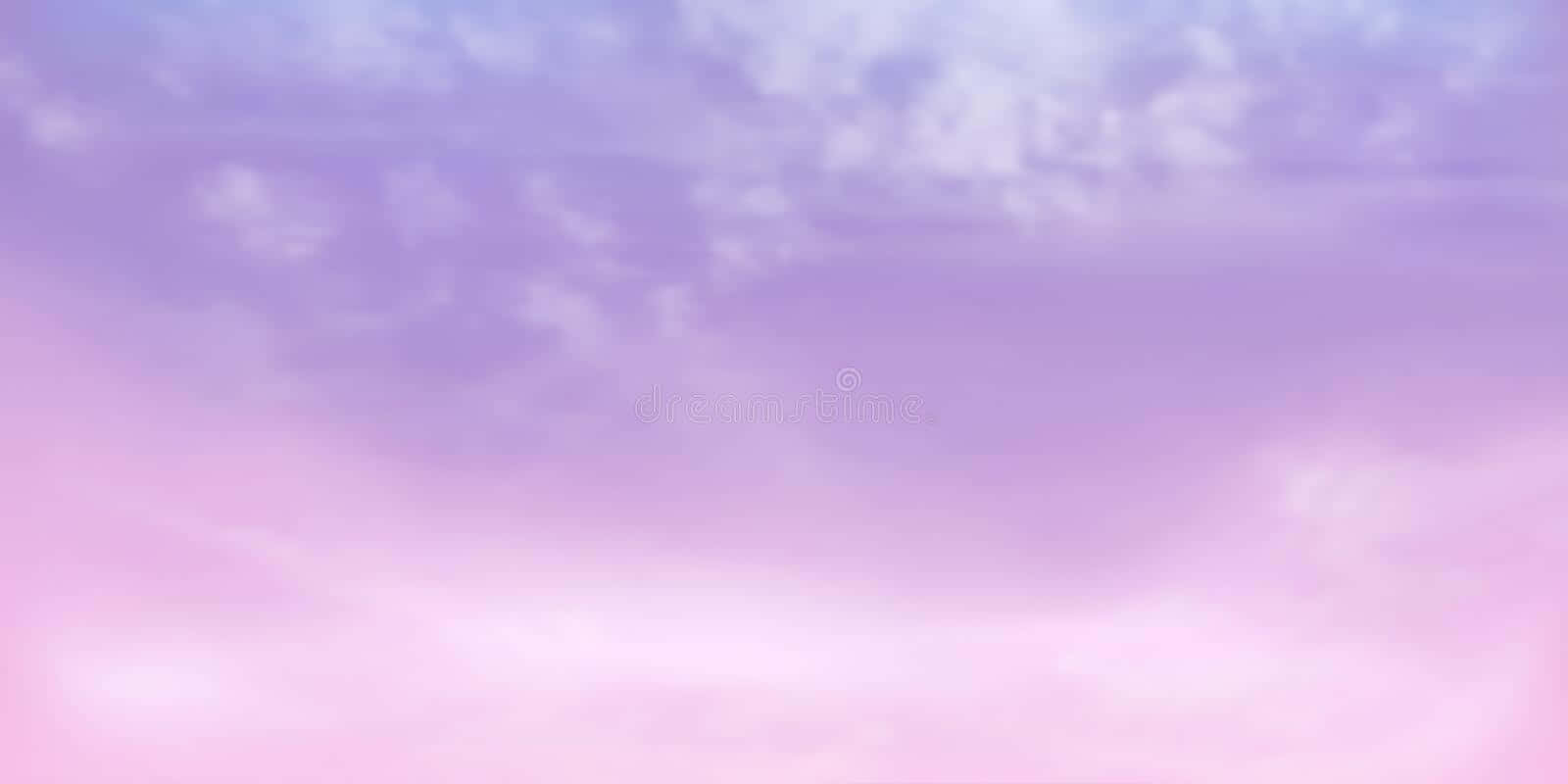 Einwunderschöner Pastellrosa Und Lila Sonnenaufgangshimmel. Wallpaper