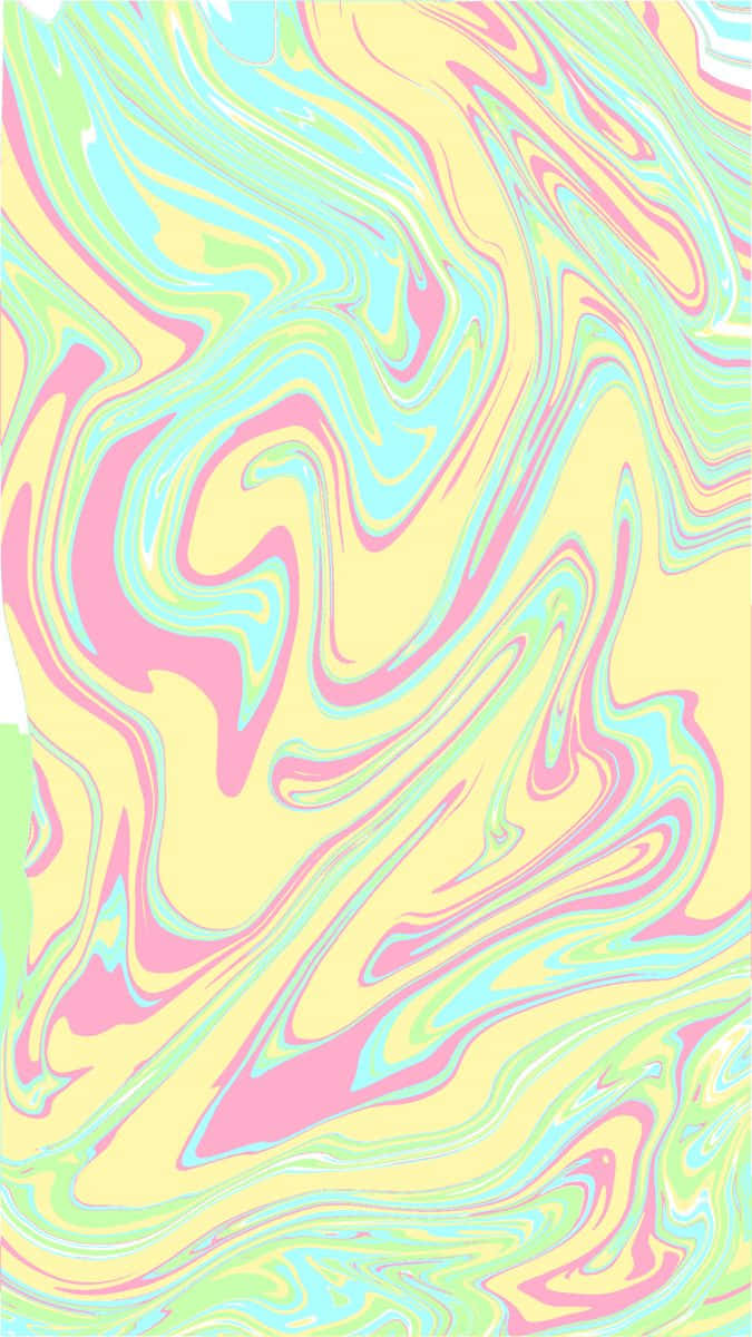 Farverigtpastel Lyserødt Og Gult Abstrakt Baggrundsbillede. Wallpaper