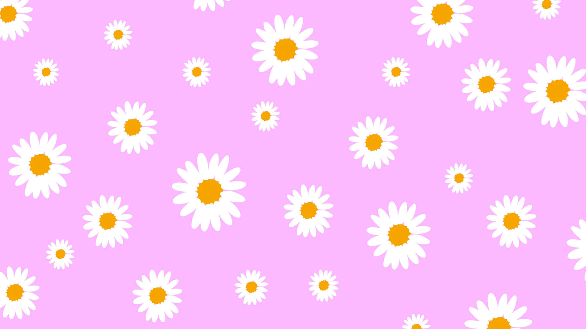 Pastel Pink Daisy Pattern.jpg Wallpaper