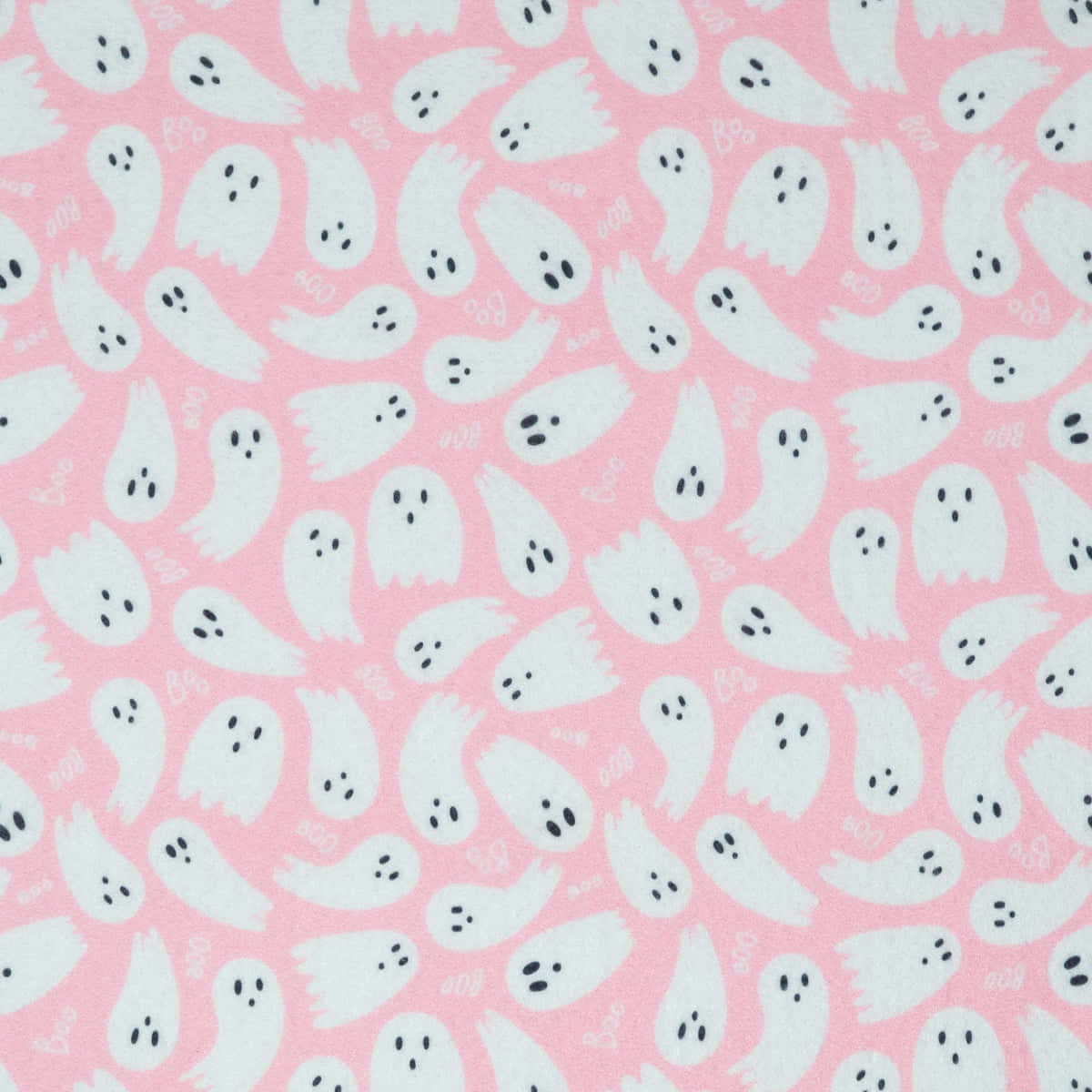 Pastel Pink Ghost Pattern Wallpaper