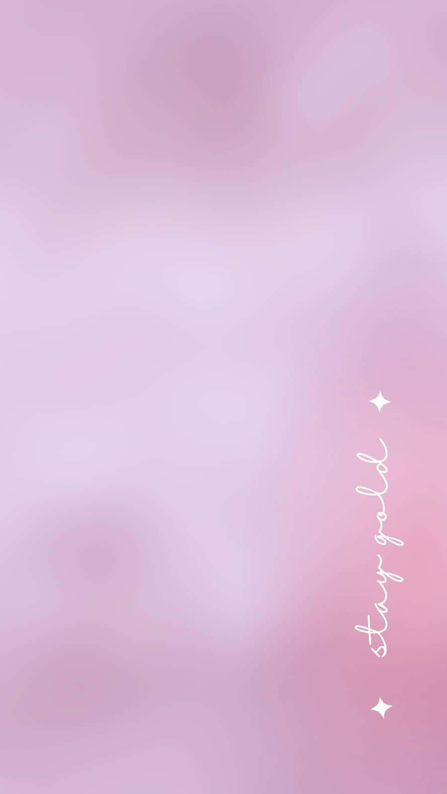 Pastel Pink Gradient Stay Gold Background Wallpaper