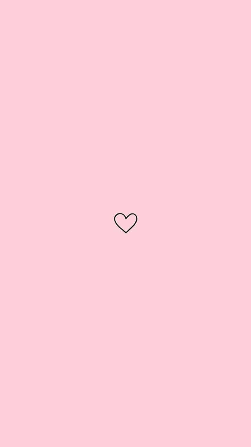 Pastel Pink Heart Pfp Wallpaper
