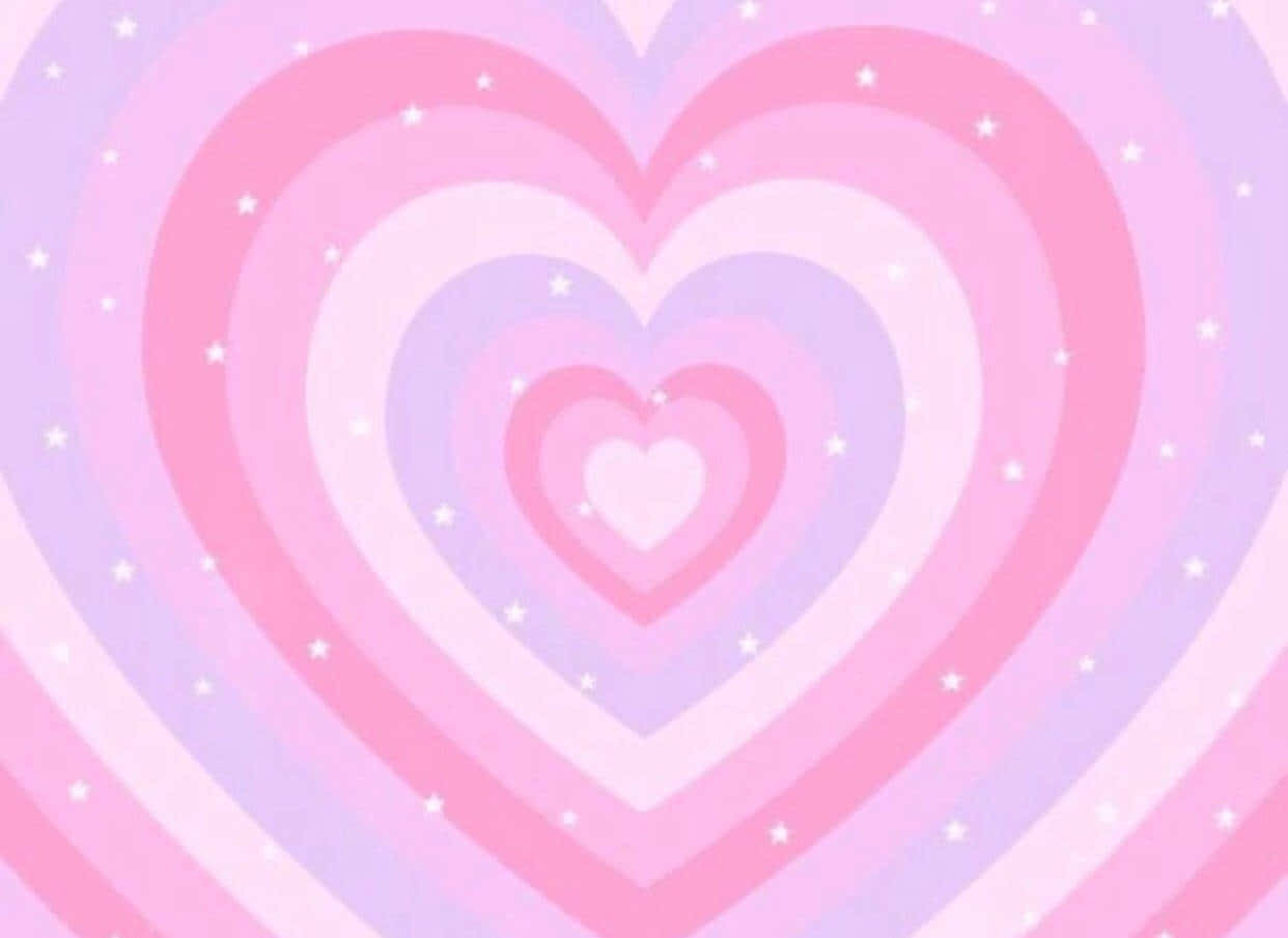 Pastel Pink Hearts Desktop Background Wallpaper