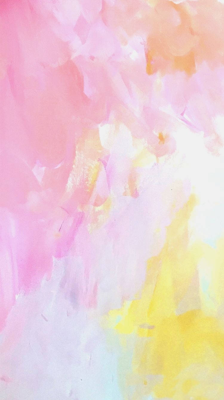 Pastel Pink Watercolor Iphone Wallpaper