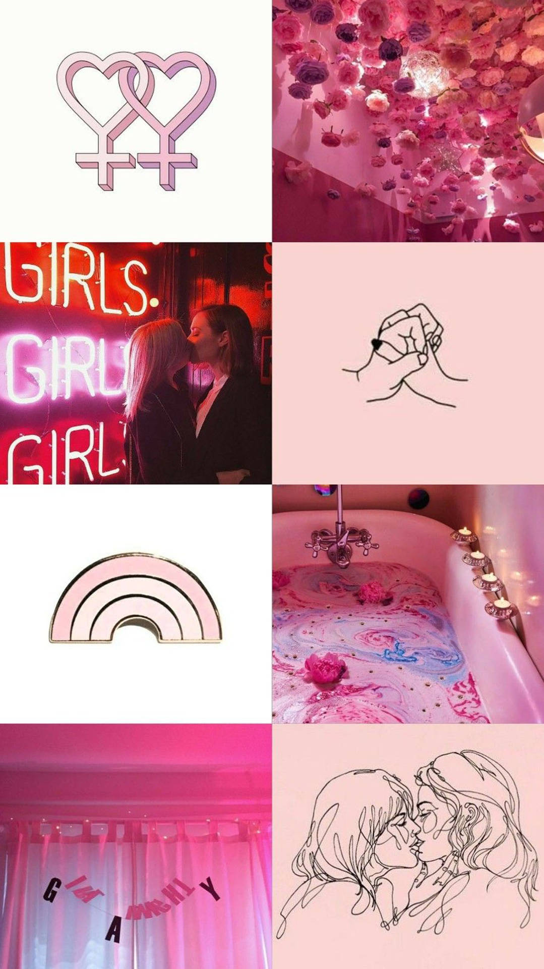 Pastel Pink Lesbian Aesthetic Picture